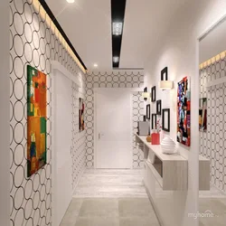 Mozaika fotoşəkili ilə koridor interyeri