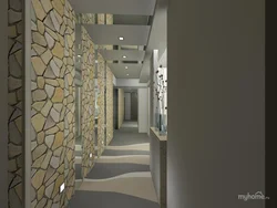 Hallway interior with mosaic photo