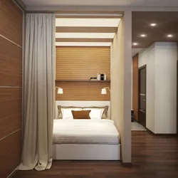 Bedroom design with partition photo