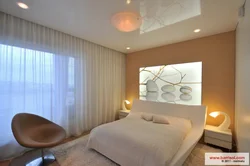 Photo Of Suspended Ceilings In The Bedroom With Spotlights