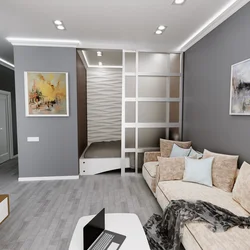 Bedroom design for 1 room apartment