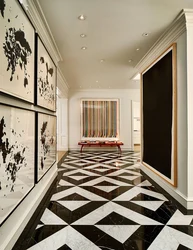 Tiles for the hallway floor design marble