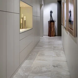 Tiles for the hallway floor design marble
