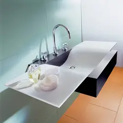 Tezgah üstü lavabo ilə vanna dizaynı