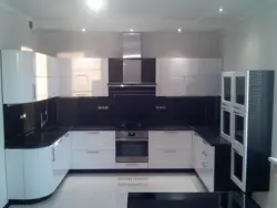 Темно белые кухни фото угловые