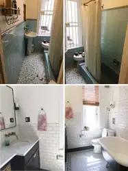 Bathroom design before and after