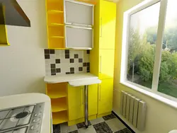 Interior of a small kitchen 5 sq m