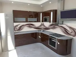 Chocolate-colored kitchens photo