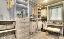 Dressing room with window design photo