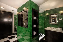 Bathroom Design In Emerald Tones
