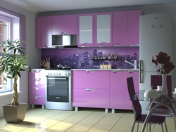 Кухня лилового цвета фото