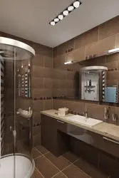 Дизайн ванна шоколадная