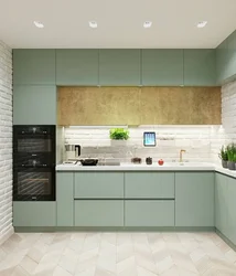 Kitchen interior with matte facades