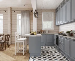 White Lining In The Kitchen Interior