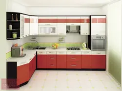 Semi corner kitchen photo