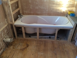 How to install a bathtub photo