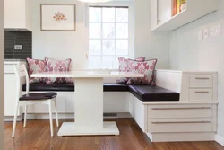 Kitchen Design Table In The Corner