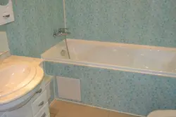 Cheap bathroom renovation with photo panels