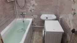 Дешевый ремонт в ванной панелями фото