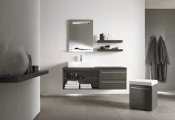 Interior With Bathroom Cabinets