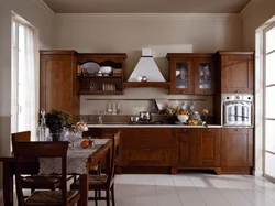 Kitchen classic wood interior