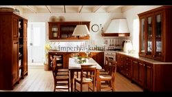 Kitchen classic wood interior