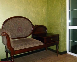 Koridorda divanlar kichik fotosuratlar