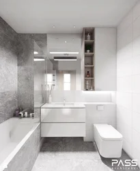 Bathroom Design For A Small Bath Without Toilet With Tiles