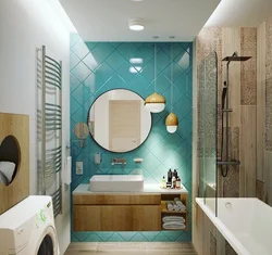 Плиткалары бар дәретханасыз шағын ваннаға арналған ванна бөлмесінің дизайны