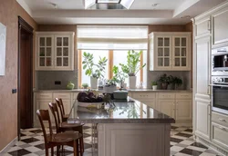 Kitchen with window interior in your home