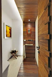 Laminate walls in the hallway interior, photos of your own