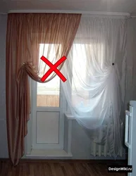 Photo of how to hang curtains in the kitchen photo