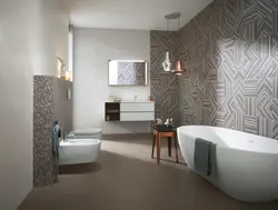 Стильный дизайн ванной плитки