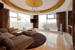 Round living room design