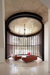 Round living room design