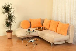 Small corner sofas in the living room photo
