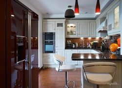 Kitchen interior in a townhouse