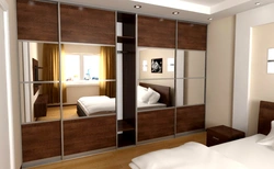 Wall-To-Wall Wardrobe In The Living Room Design