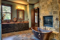 Natural stone bath design