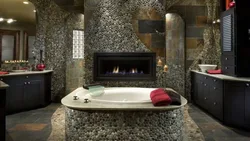 Дызайн ванны з натуральнага каменя