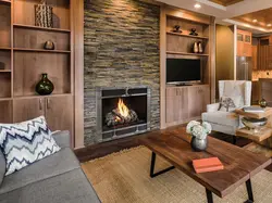 Electric Fireplace In The Bedroom Interior Photo