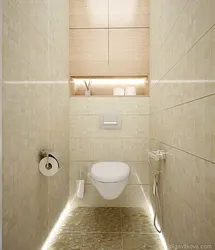 Bathroom design with photo installation