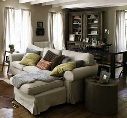 Taupe in the interior living room photo