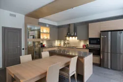 Kitchen interior island table