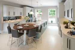 Kitchen interior island table