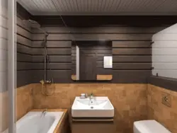 Log House Bathroom Design