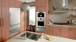 Фото духовки встроенной на кухне