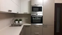 Built-in oven in the kitchen interior