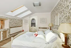 Bedroom attic ceiling photo
