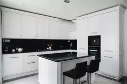 Kitchen With Black Countertop Interior Design